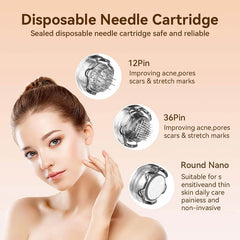 Dr.Pen A10 Professional Wireless Microneedling Pen with 20 Pcs Replacement Cartridges for Skin Care