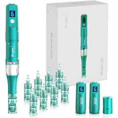 Dr.Pen A6S Microneedling Pen Micro Needling Treatment Tool Kit for Skincare Professional Microneedle Machine in 6 Speeds Adajustable with 5 pcs 16-Pin 5 pcs 36-Pin Cartridges Wireless