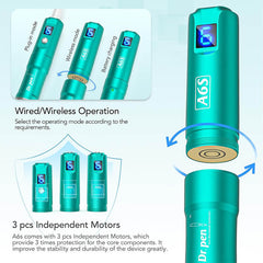 Dr.Pen A6S Microneedling Pen Micro Needling Treatment Tool Kit for Skincare Professional Microneedle Machine in 6 Speeds Adajustable with 5 pcs 16-Pin 5 pcs 36-Pin Cartridges Wireless