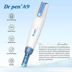 Dr.Pen A9 Microneedling Pen Kit Wireless Micro Needling Derma Pen for Face and Body 6 Speed Adajustable with 12 pin 24 pin 36 pin Nano Round Cartridges for Women and Men