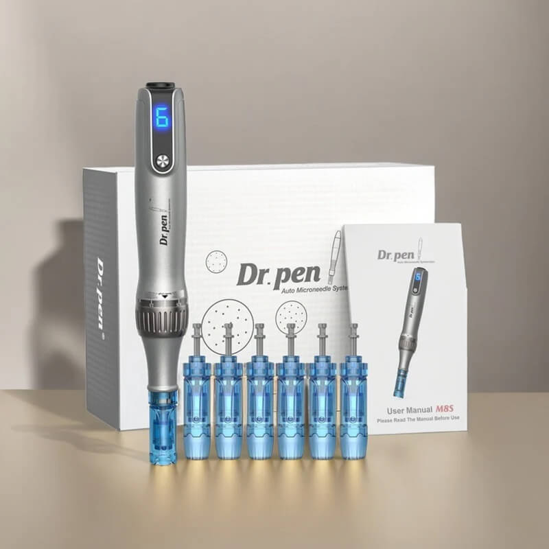 Dr Pen M8S Auto Microneedling Pen - Including 12 Pcs Replacement Cartridges